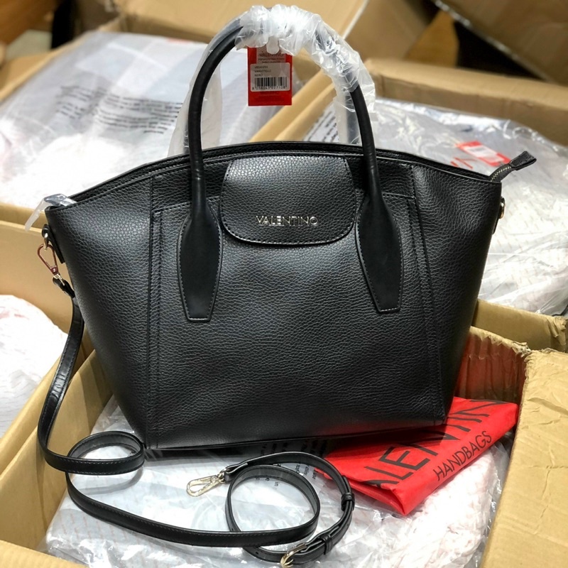 TNS - Túi tote công sở cao cấp vừa laptop Valentinio tote bag-must have item-màu đen basic