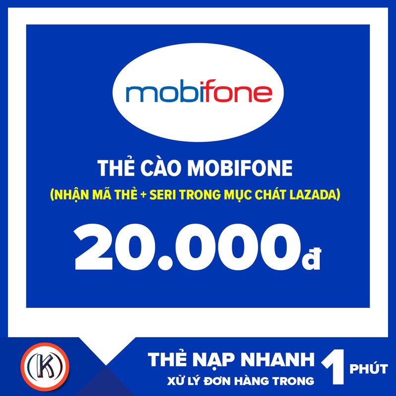 Nạp Thẻ Điện Thoại Mobiphone 20k