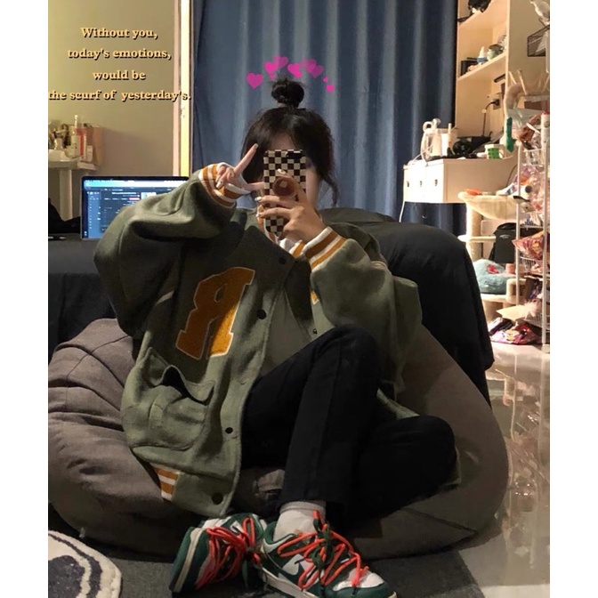 Áo bomber nỉ lót bông