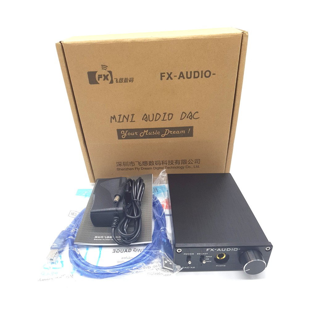 DAC NGHE NHẠC LOSSLESS FX-AUDIO DAC X6 CHÍNH HÃNG