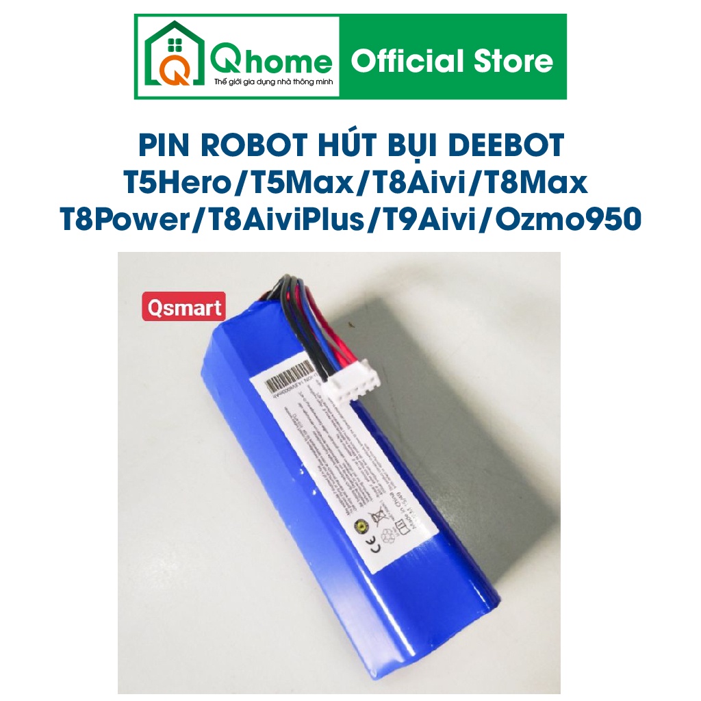 Pin Robot Hút Bụi Ecovacs Deebot T5 Hero/T5 Max/T8 Aivi/T8 Max/T8 Power/T8 Aivi Plus/T9 Aivi/Ozmo 950