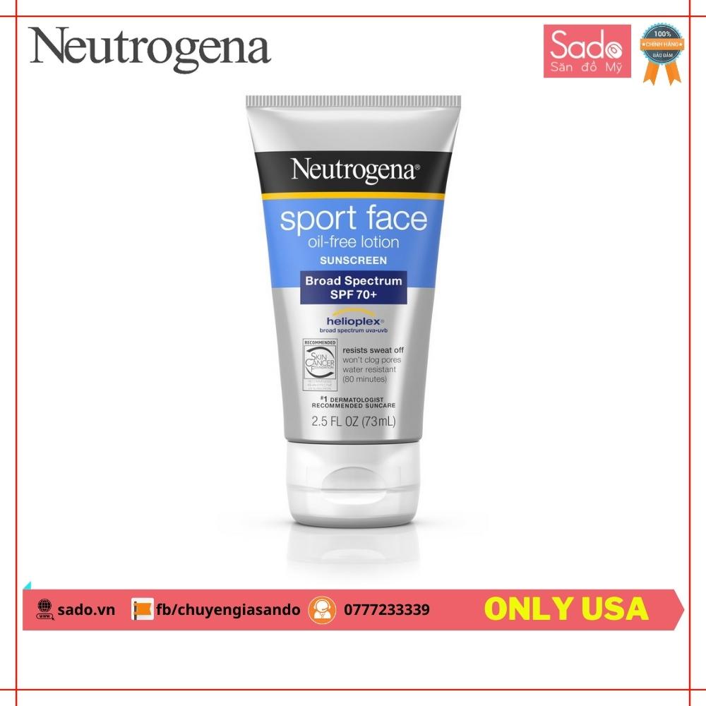 Kem Chống Nắng Neutrogena Sport Face Oil-Free Lotion SPF 70+