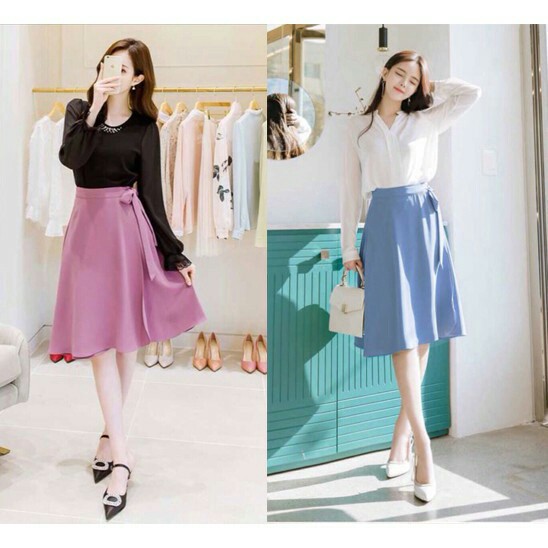 CHÂN VÁY THẮT NƠ CAO CẤP