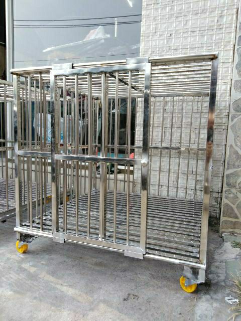 Chuồng chó inox 80*80*90