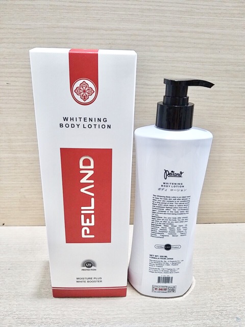 SỮA DƯỠNG THỂ PEILAND TRẮNG DA CÓ VÒI 350ML CHAI ĐỎ