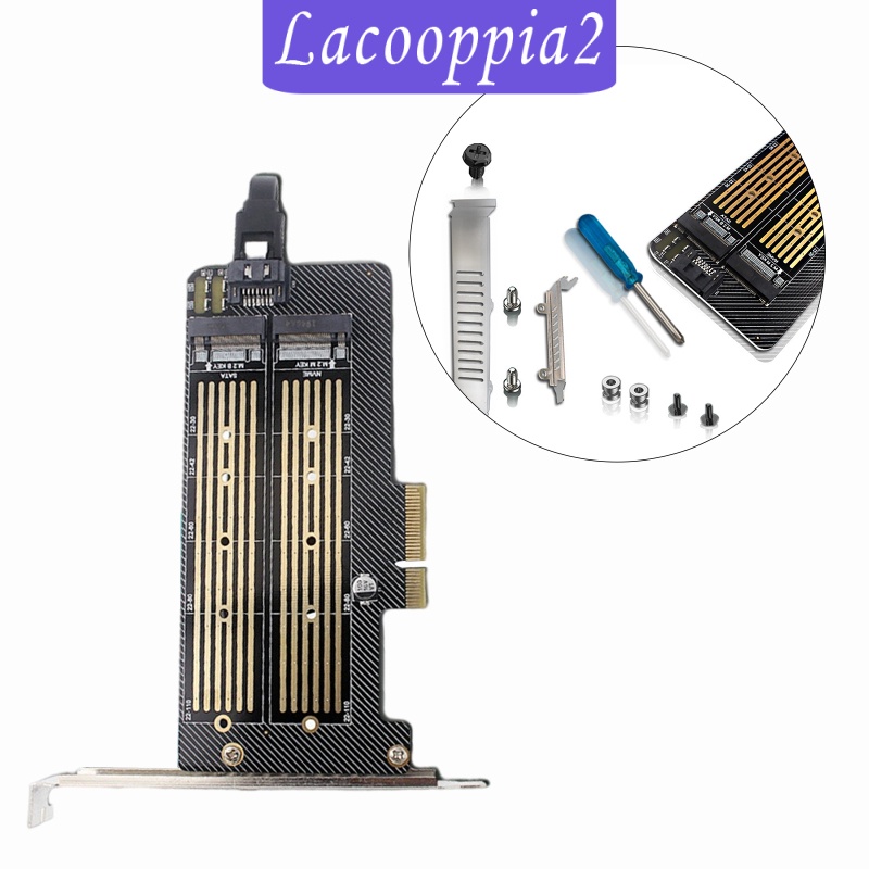 [LACOOPPIA2] PCIe to M.2 NVME Adapter M.2 NVMe NGFF Converter for Desktop PC SSD 2280