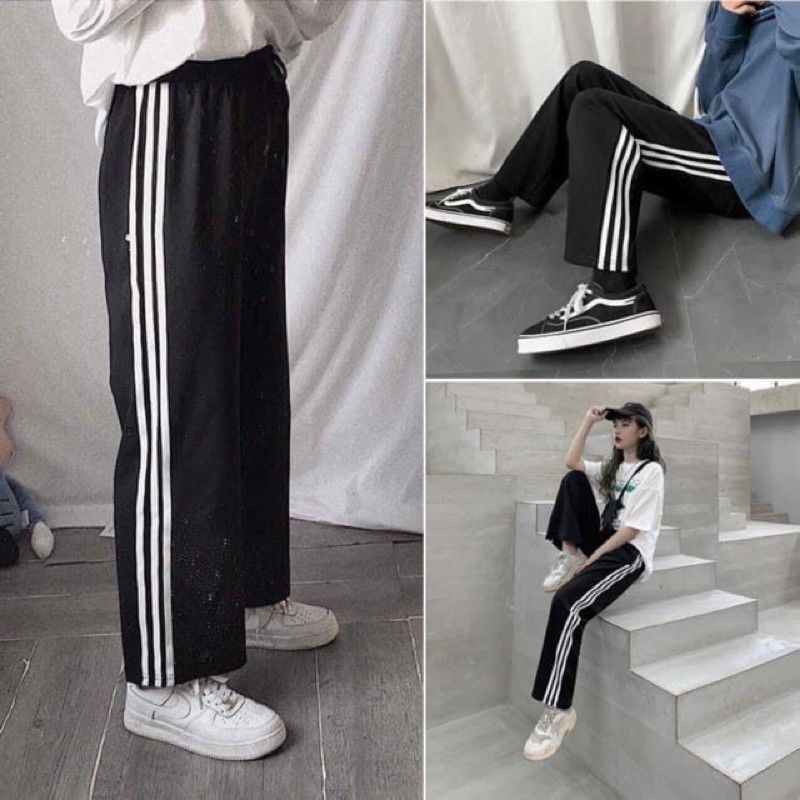 [Mã SKAMA06 giảm 8% tối đa 50K đơn 250K] [ RẺ VÔ ĐỊCH ] Quần 3 sọc rộng