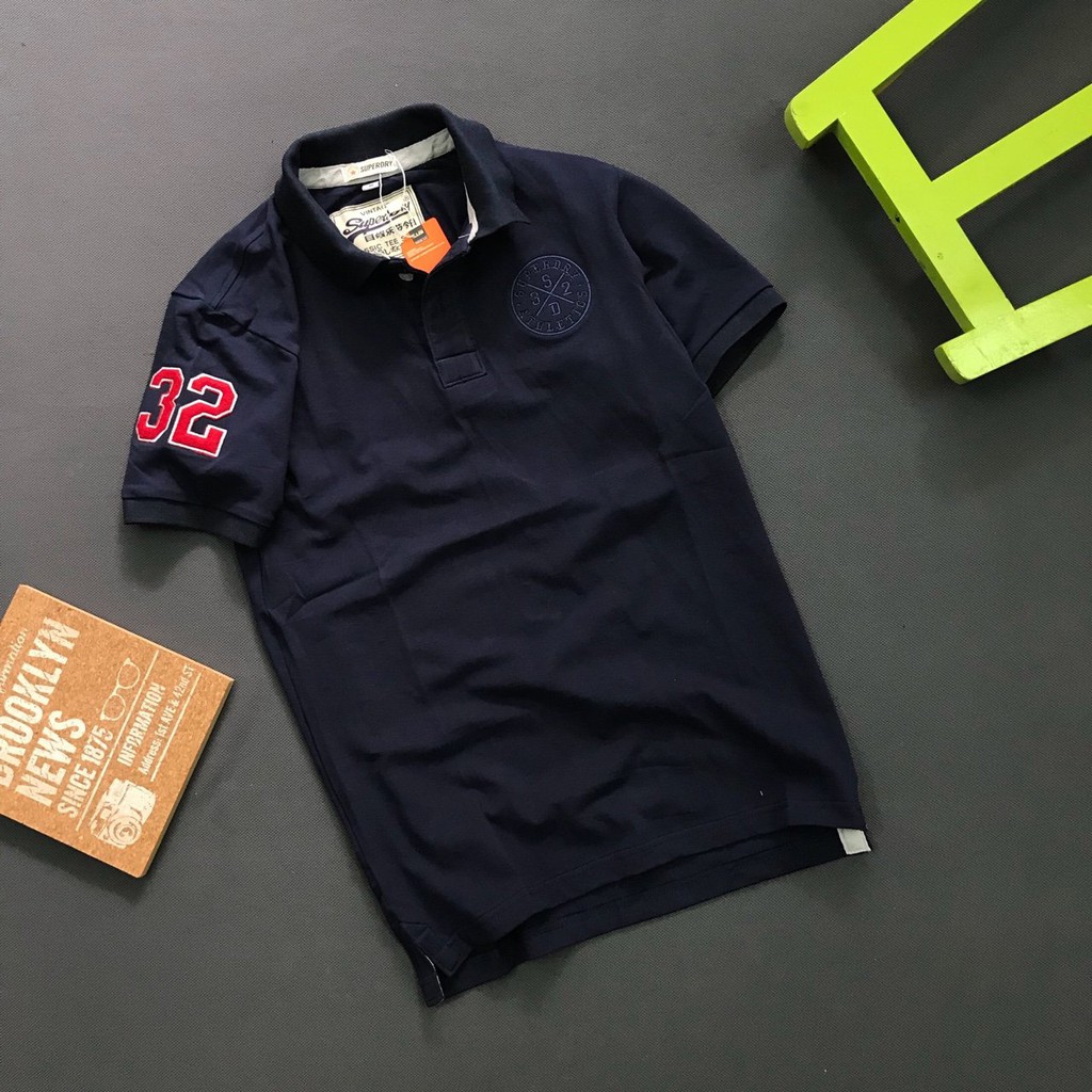 ÁO THUN LOGO 32 CỔ BẺ CAO CẤP - SIW002 | BigBuy360 - bigbuy360.vn