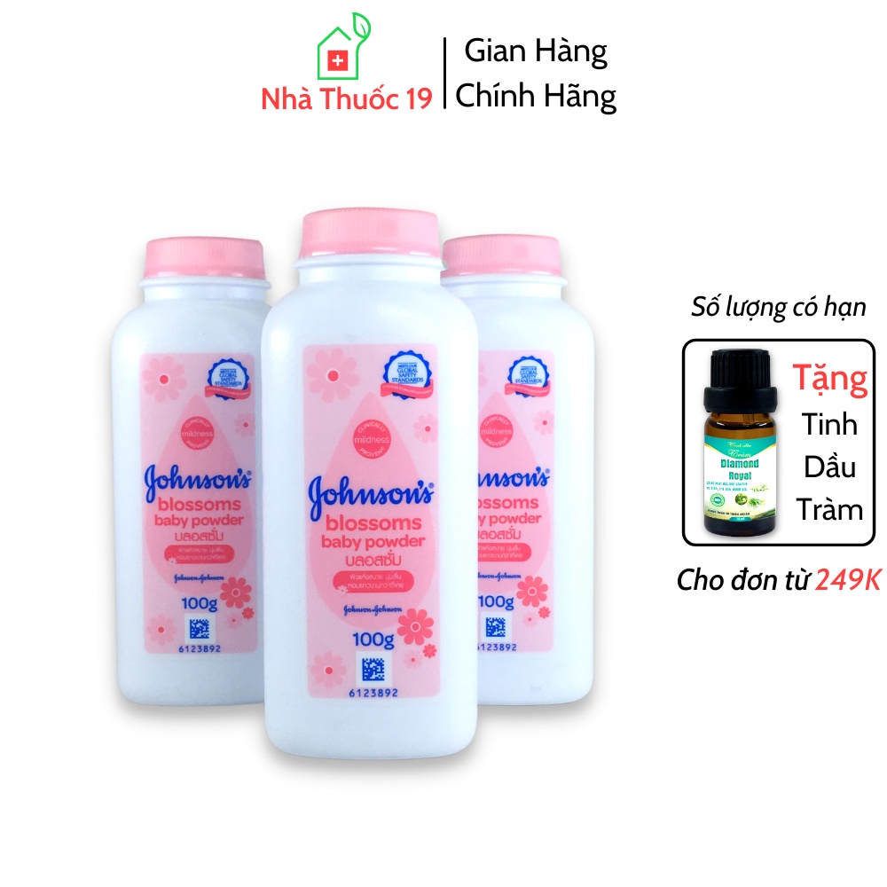 Phấn Rôm Johnson's Baby Hương Hoa Blossom Baby Powder 100g Hàng Thái Lan Chính Hãng