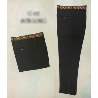 Quần vải nam đen giá rẻ,Quần âu cạp viền siêu đẹp,Form dáng Hàn Quốc hợp Thời Trang H12&3