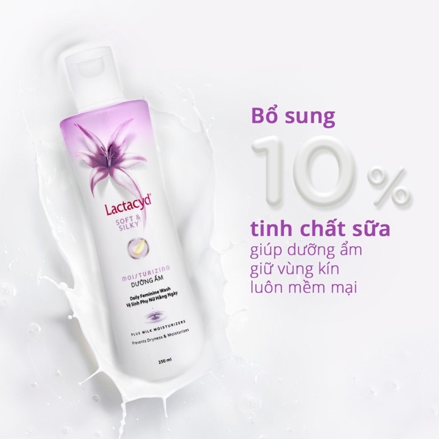 Dung dịch vệ sinh phụ nữ Lactacyd Ngăn Ngừa Khô Ráp 250ml