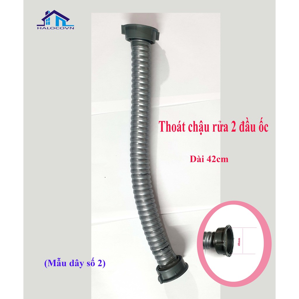 ỐNG THOÁT NƯỚC CHẬU RỬA BÁT CAO CẤP DÀI 60cm RĂNG 49