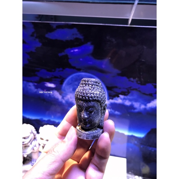 Tượng đầu phật, bán diện mini trang trí tiểu cảnh, hồ cá, non bộ
