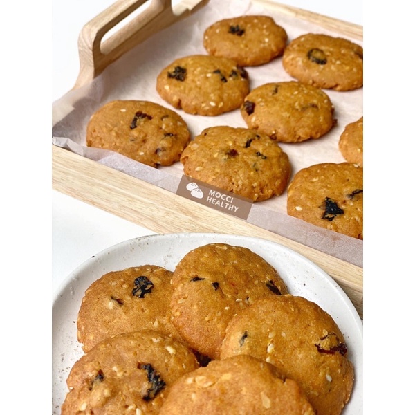 Bánh Cookie Yến Mạch Healthy Dùng Ăn Kiêng- For Eatclean, DAS, Lowcarb &amp; Tiểu đường