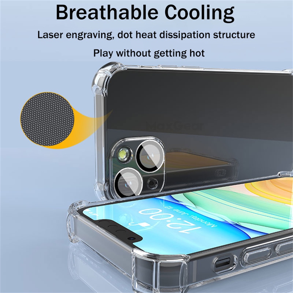 Ốp Điện Thoại PC Cứng + TPU Trong Suốt Chống Sốc Sang Trọng Cho iPhone 13 12 11 Pro Max 13 Pro Max 12 Pro