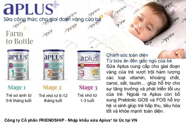 Sữa aPLUS số 3 (900g) dành cho trẻ nhỏ từ 1-3 tuổi
