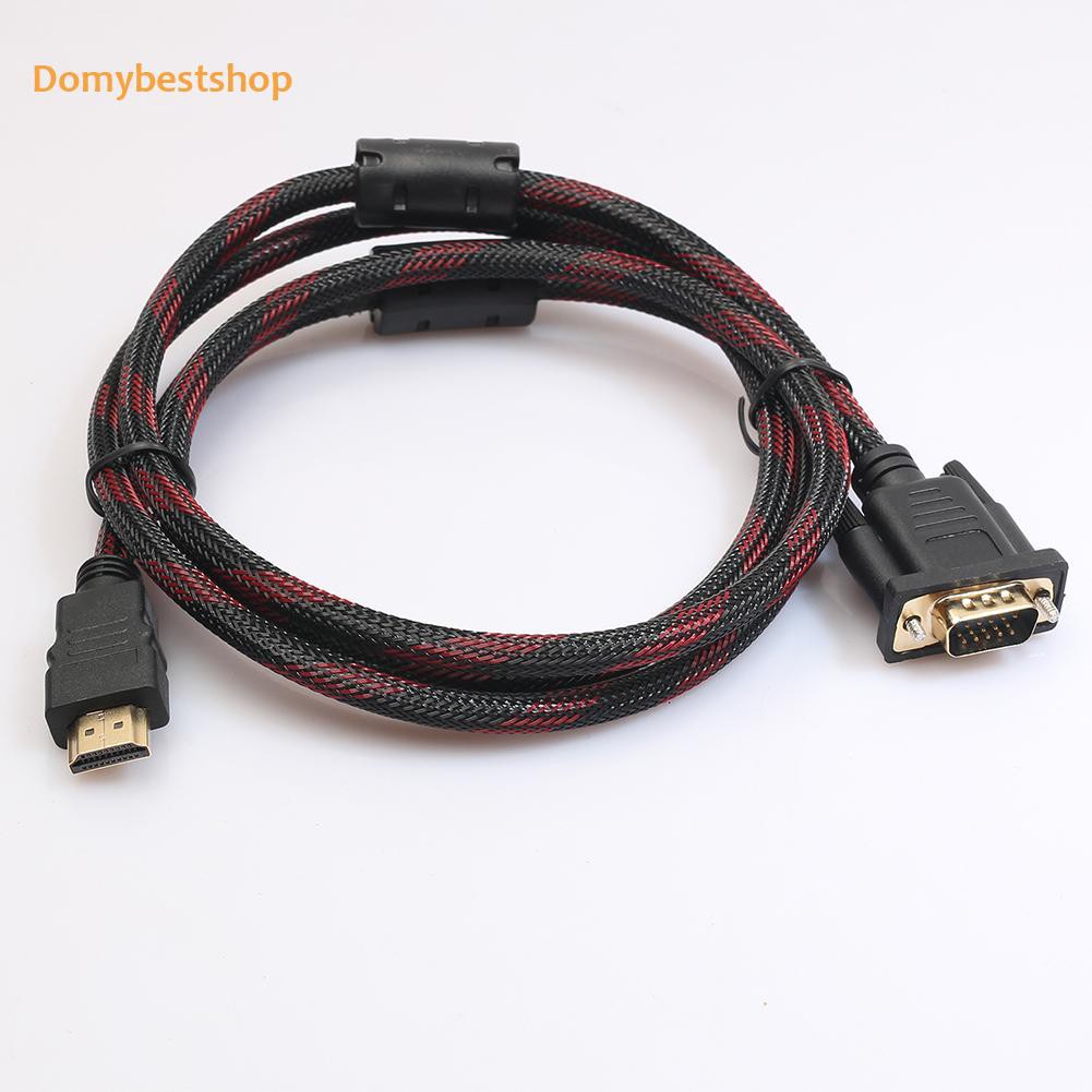 Cáp chuyển đổi đầu hdmi sang vga 15 chân với cáp âm thanh usb cho hdtv