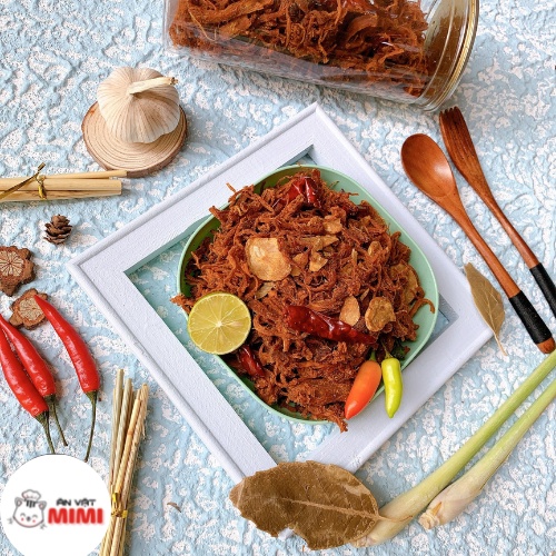 Heo khô cháy tỏi Mimi | Đồ ăn vặt Hà Nội | 300gr | BigBuy360 - bigbuy360.vn