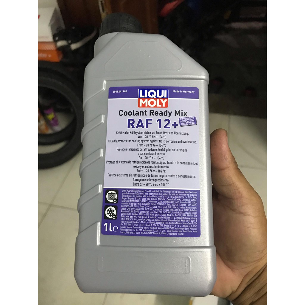 Nước Làm Mát Cao Cấp Pha Sẵn Liqui Moly Coolant Ready Mix RAF-12 Plus 1 Lít