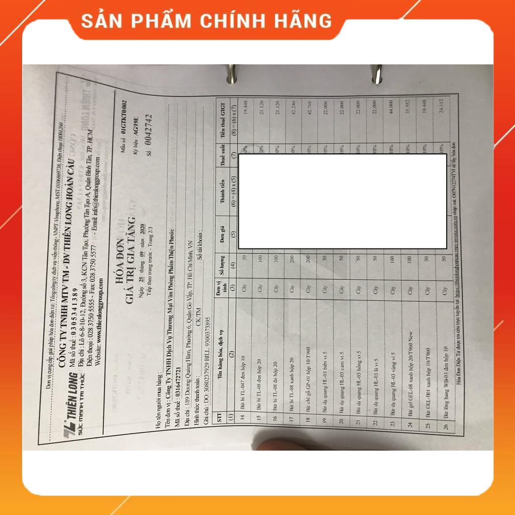 [Chính Hãng] [Nowship] Bút dạ quang Thiên Long 5 màu HL-03, 2 đầu bút nhọn và vuông