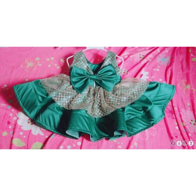 Đầm công chúa phối lưới kim sa 