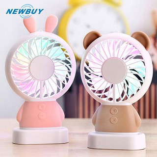  Quạt mini hình con thỏ có đèn LED độc đáo  Isỉ