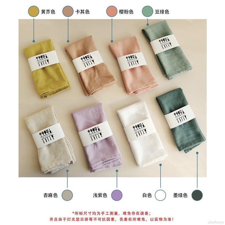 Khăn trải bàn bằng vải cotton lanh thiết kế đơn giản phong cách phương tây