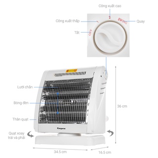 Đèn sưởi Halogen model KG1018C