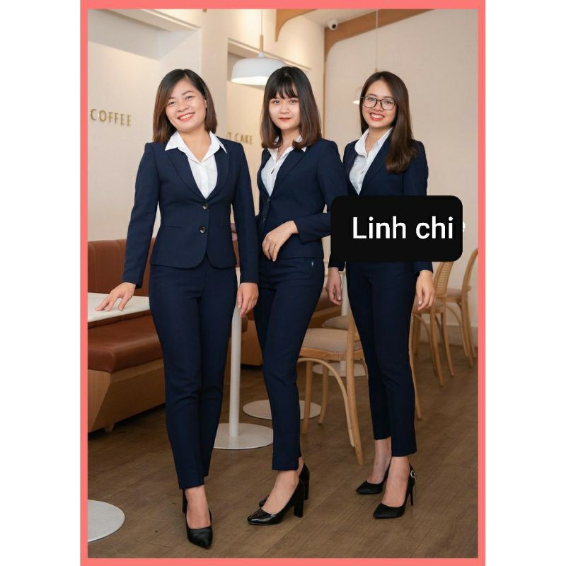 BỘ VEST CÔNG SƠ CAO CẤP LINH CHI GỒM 3 SẢN PHẨM ÁO QUẦN VÀ VÁY VẢI TUYẾT MƯA LOẠI 1 | BigBuy360 - bigbuy360.vn