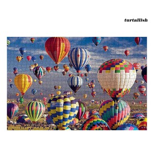 TUR_1000Pcs Hot Air Balloon Adult Kids Jigsaw Puzzles Decompression Game Toy Decor