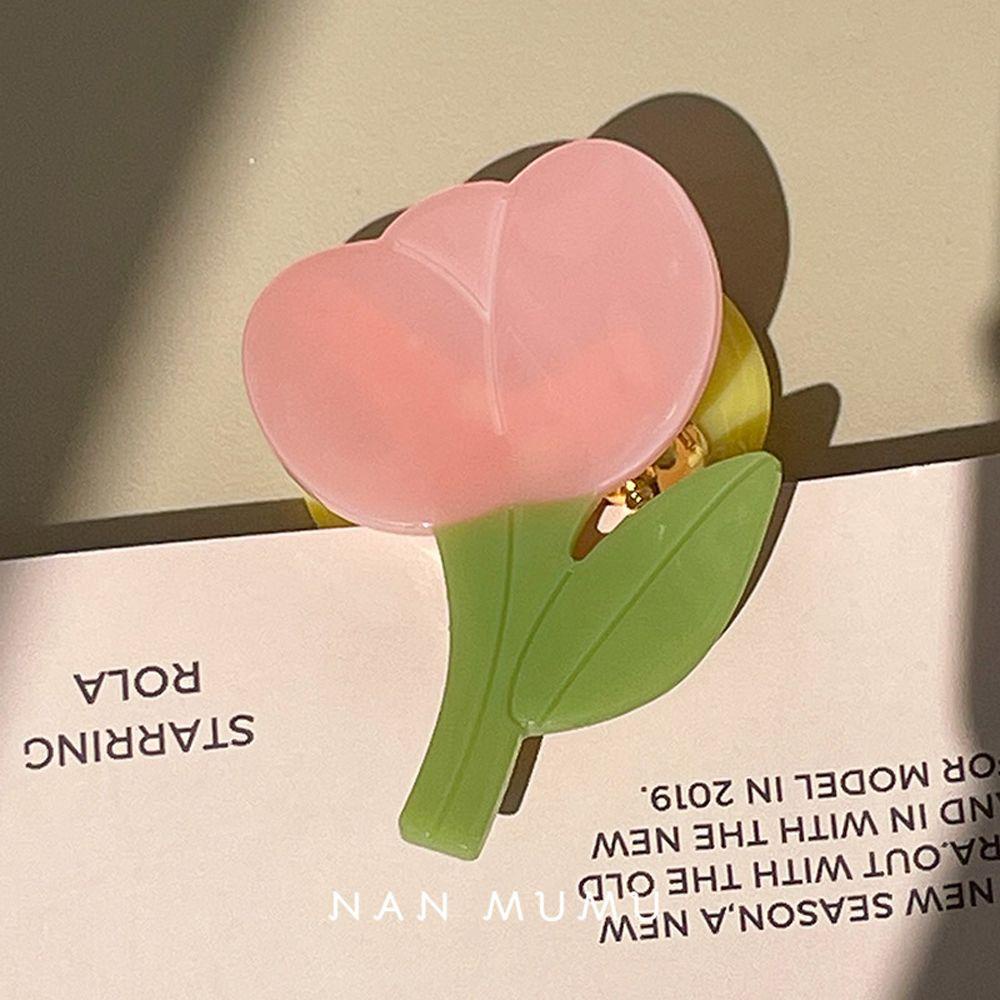 Kẹp Tóc Hình Hoa Tulip Phong Cách Retro Thời Trang Mùa Hè Cho Nữ