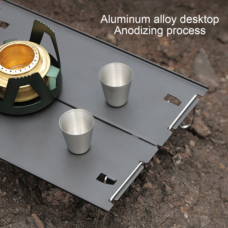 Bàn Xếp Mini Bằng Nhôm Đa Năng Tiện Dụng Mang Theo Du Lịch Cắm Trại