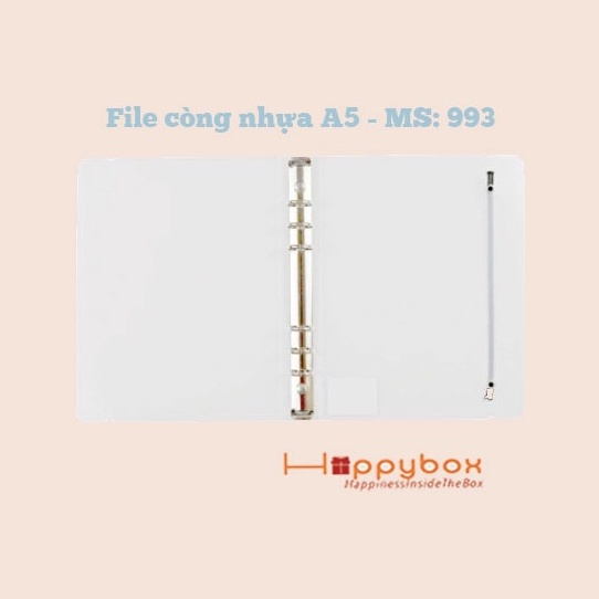 File còng nhựa Klong A5; MS: 993