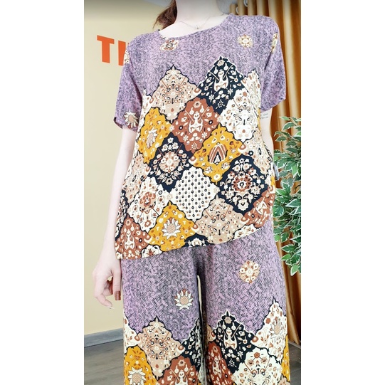 Thời trang trung niên SEIN - Bộ đồ chất tole thái cao cấp mềm mịn, nhẹ thoáng mát không nhăn xù mã 1484