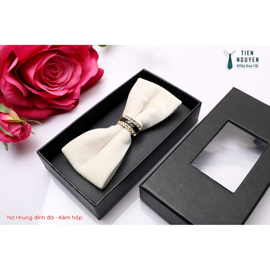 Nơ Đeo Cổ Nam - Nơ nhung Cánh Nhọn