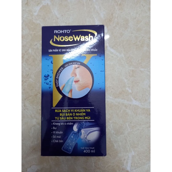 Bộ sp rữa mũi ROHTO NOSEWASH 400ml