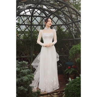 Đuôi cài váy cưới siêu sang