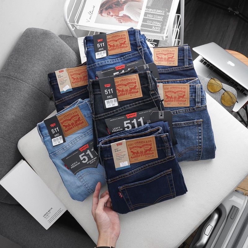Quần jean Nam Cao cấp Xanh nhạt jean co giãn ống đứng | BigBuy360 - bigbuy360.vn