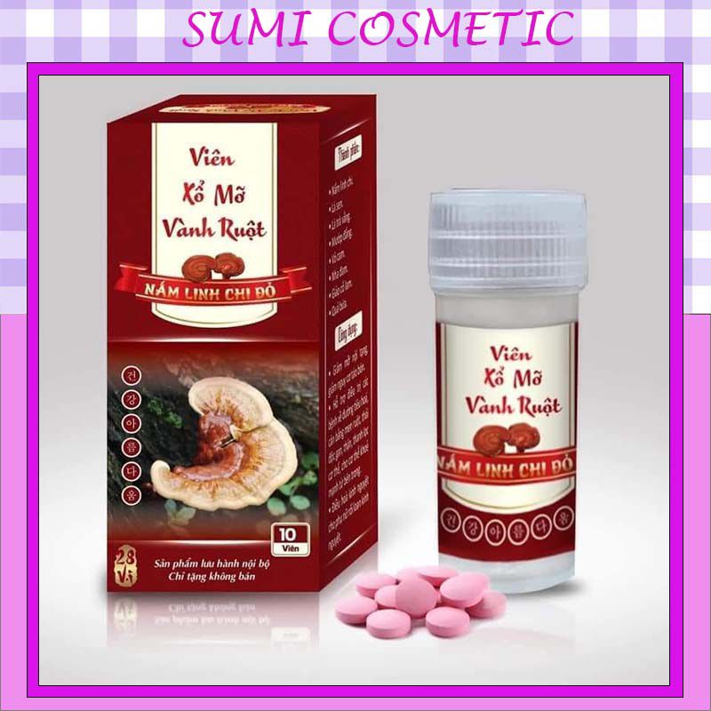 Xổ Mỡ Vành Ruột Linh Chi Đỏ CHÍNH HÃNG Hộp 10 viên - Xổ mỡ vành ruột Giúp giảm cân an toàn hiệu quả