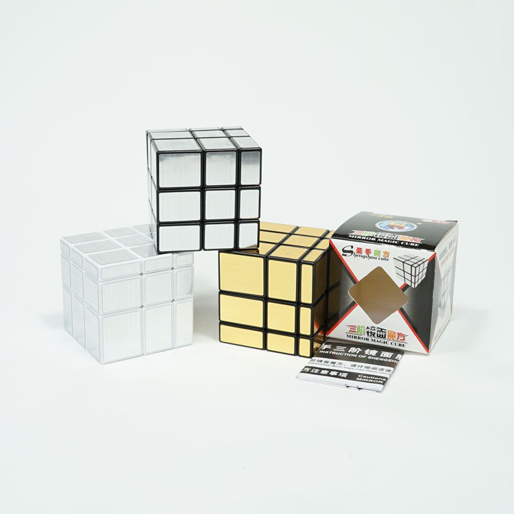 Rubik Mirror 3x3 biến thể Shengshou gương vàng bạc