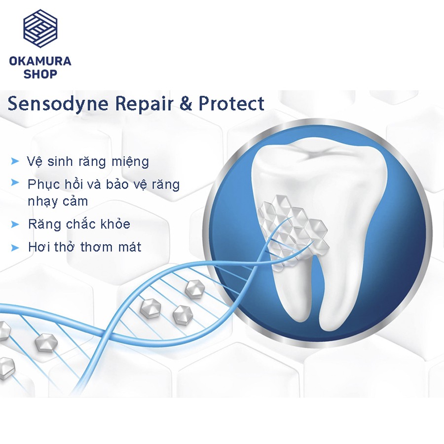 (HÀNG THÁI) - Kem đánh răng SENSODYNE Repair & Protect Extra Fresh 100g