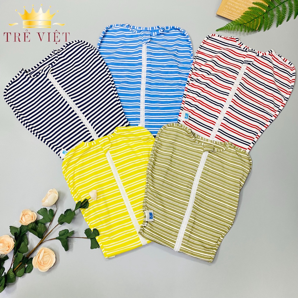 Nhộng chũn, quấn chũn bé sơ sinh giúp ngủ ngon giấc vải cotton thông thoáng,  chũn ngủ 100% hàng Việt Nam