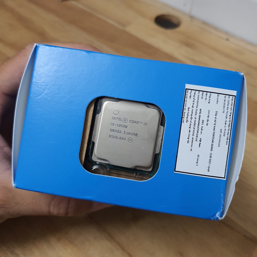 Bộ xử lý Intel® Core™ i5-10500 bộ nhớ đệm 12M, lên đến 4,50 GHz