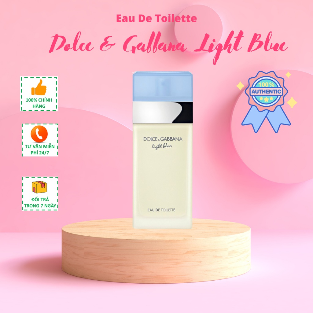 Nước Hoa Nữ Dolce Gabbana Light Blue EDT Chính hãng 5ml, 10ml, 20ml