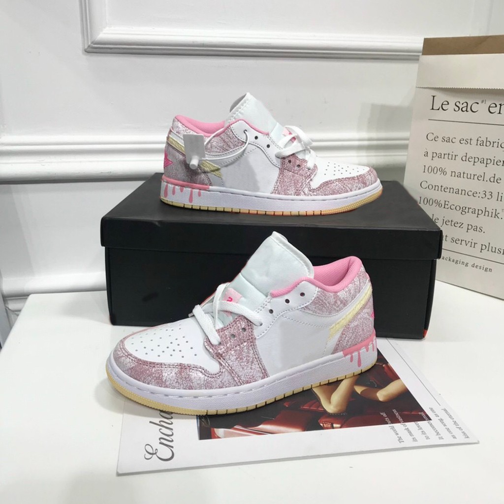 Giày sneakers Pink White cao cấp mã 210