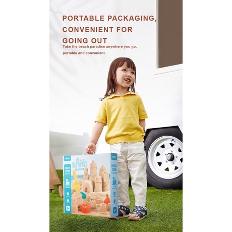 Cát động lực cao cấp chính hãng Joan Miro cát ma thuật Magical sand đồ chơi thông minh hình khối an toàn cho bé