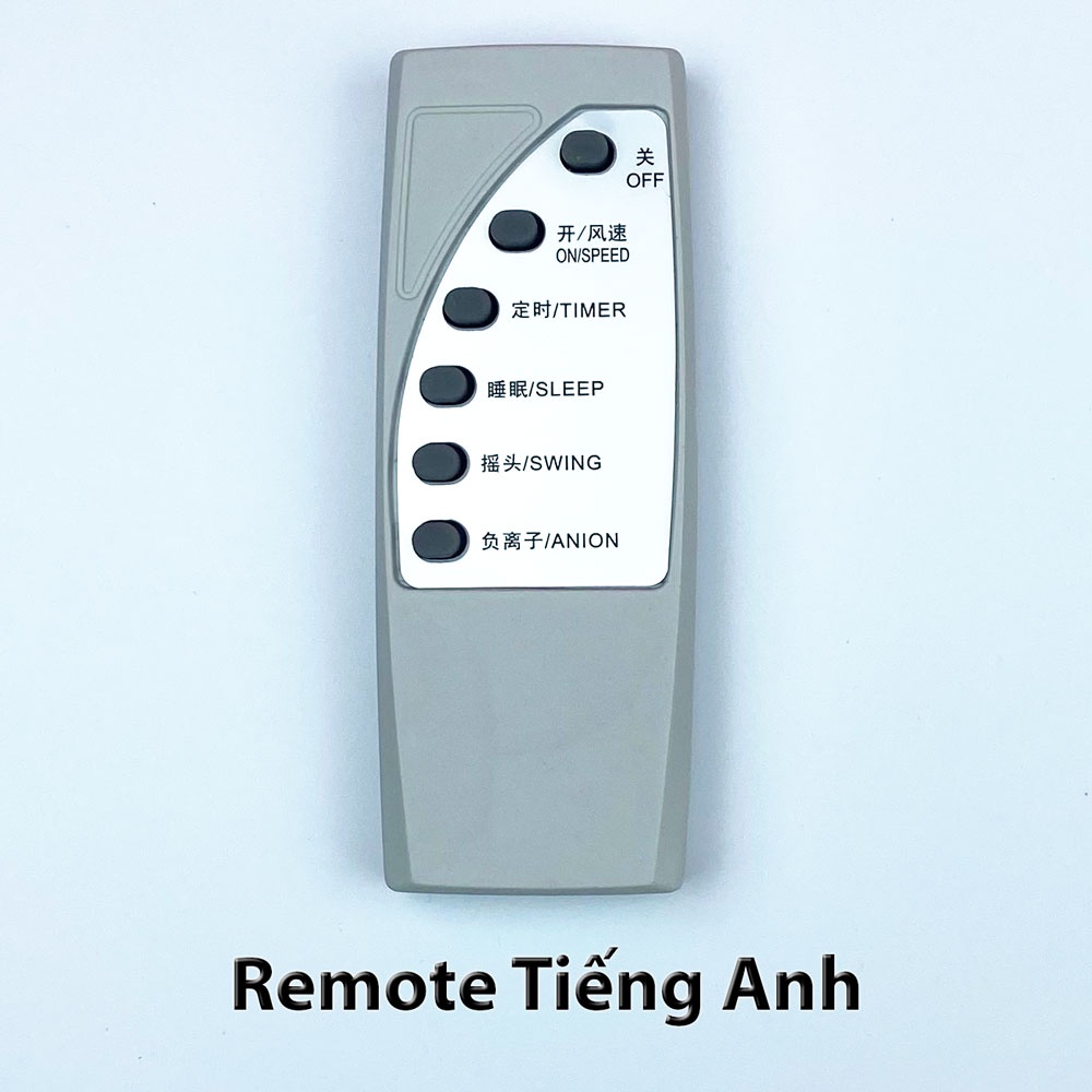 Bộ vỉ mạch quạt điều khiển từ xa remote Tiếng Việt, Tiếng Anh