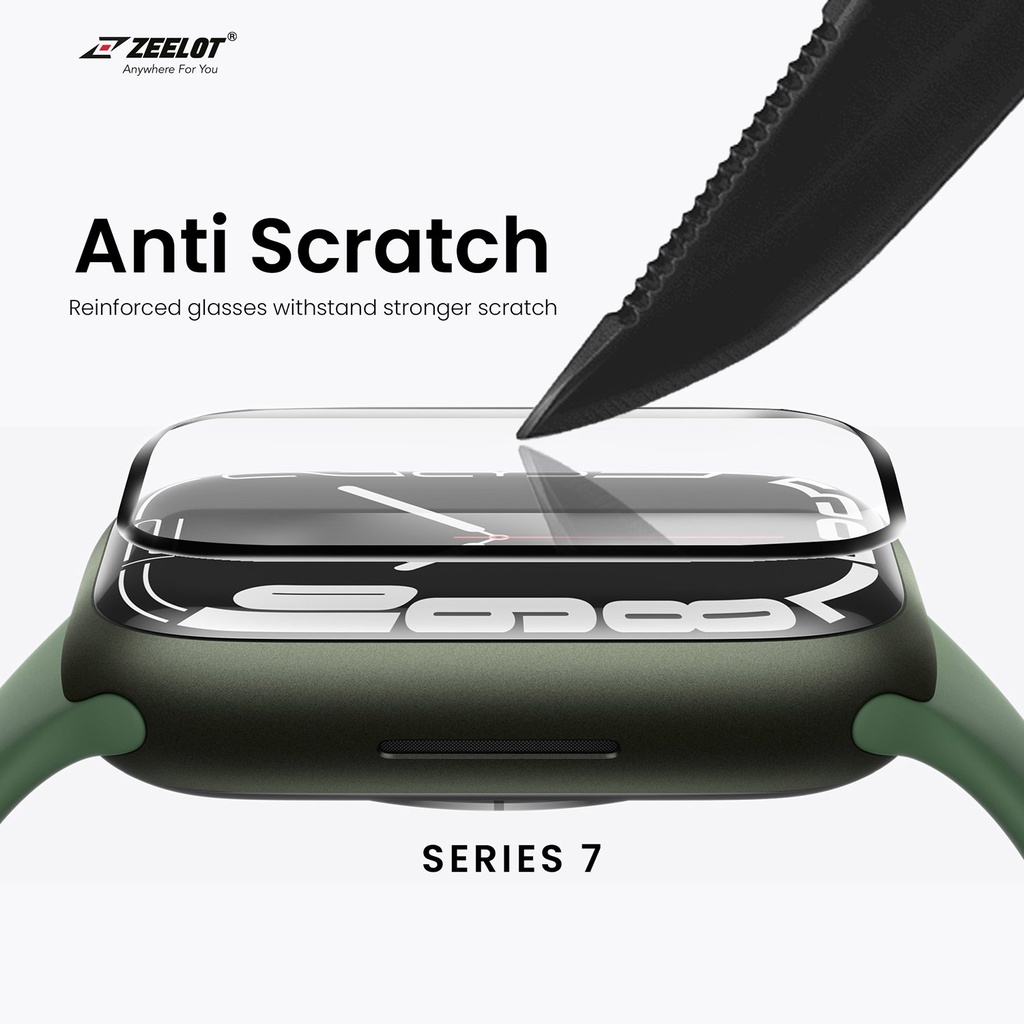 CƯỜNG LỰC APPLE WATCH SERIES 7 ZEELOT (45MM / 41MM)