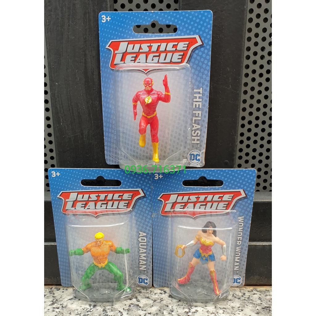 Mô hình nhân vật siêu anh hùng Justice League size mini hàng Mattel Canada