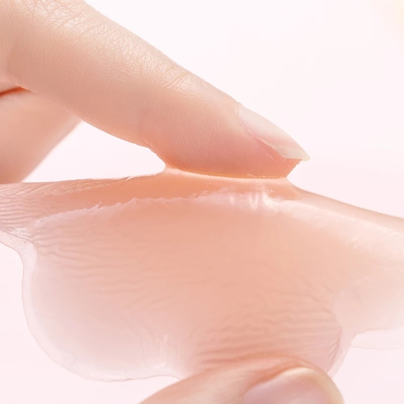 1 Cặp Miếng Dán Nhũ Hoa Hình Trái Tim Vô Hình Bằng Gel Silica Tự Dính Chống Bức Xạ Có Thể Tái Sử Dụng Chất Lượng Cao Cho Nữ